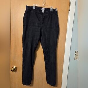 Chico's Black Side Zip Jeans 1.5